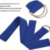 Yoga Tension Belt,70.87in Yoga Tension Strap Flexibility Stretching Exercise Resistance Bands for Fitness Pilates Blue - Image 3