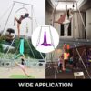 Happybuy Yoga Sling Inversion, 9.6 FT Inversion Yoga Swing Stand 68lbs, 551lbs/250kg Aerial Yoga Frame with 236in/6m Yoga Swing Inversion Sling Body Yoga Bundle Safety Belts - Image 7