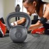 WF Athletic Supply Rubber Encased Hex Dumbbells with Rubber Grip Contoured Handle for Muscle Toning, Strength Building & Full Body Workout - Image 9