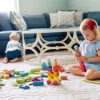 Tegu Swivel Bug Magnetic Building Block Set, Teal & Blue - Image 9