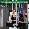WEBSUKA Aerial Yoga Hammock Daisy Chains Strap, Strong 22kN Adjustable with 10 Loops, No Stretch, Climbing Strap Nylon Chain Sling for Aerial Yoga,Swing, Hammock, Suspension, Exercise - Image 4