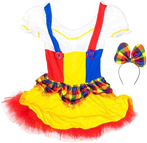 Cutie Clown Women's Halloween Costume Sexy Harlequin Circus Performer Dress - Image 4