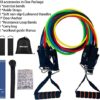 Bbjulyh Resistance Bands Set,Fitness Exercise Cords Pull Rope Stretch Resistance Bands Elastic Workout ,Stackable Up to 150 Ibs,Men and Women Exercise Bands with Door Anchor,Home Outdoor Workouts - Image 4