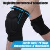 Soudittur Volleyball Knee Pads for Men Women, Thick Sponge Collision Avoidance Warm, Anti-Slip Knee Sleeve, for Football, Yoga, Dance, Work, Gardening(2PCS, Black) - Image 5