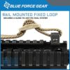 Blue Force Gear Rail Mount Loop | Secure Picatinny Sling Mount Installation | Aluminum and Hard Coat Anodized Picatinny Rail Swivel | Picatinny Rails Compatible | 1 inch Sling Webbing - Image 3
