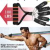 Resistance Band Set, Exercise Bands with Door Anchor, Handles, Carry Bag, Legs Ankle Straps for Resistance Training, Physical Therapy, Home Workouts-150LBS - Image 5