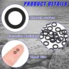 200 Pack Fly Fishing Tippet Rings Stainless Steel Lightweight Fishing Line Ring Low Profile 2.5 mm Smooth Fishing Ring High Strength Solid Rings for Saltwater Freshwater Trout Fish Lure Tackle Swivel - Image 3