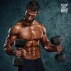 WF Athletic Supply Rubber Encased Hex Dumbbells with Rubber Grip Contoured Handle for Muscle Toning, Strength Building & Full Body Workout - Image 6