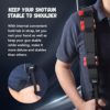 HUNTPAL Non-Swivel Gun Sling 12 Gauge Shotgun Sling No Need Drill Rifle Sling with Anti-Slip Silicone Dot Coating and Ammo Shell Holders, Slip On 2 Point Universal Shotgun Strap with Thumb Loop - Image 5