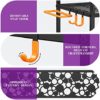 Home Gym Storage Rack, Yoga Mat Storage Rack Yoga Mat Holder, VOPEAK Gym Rack Organizer Workout Storage for Dumbbells Yoga Mats Foam Rollers Kettlebells, Gym Equipment Storage Rack with Hooks (Metal) - Image 5