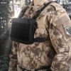 WYNEX Tactical Chest Rig Bag of Laser Cut Design, Molle Chest Pouch Utility Recon Kit Bag Tactical Combat Chest Pack Airsoft Front Chest Pouch Include Patch - Image 7