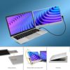SideTrak Swivel 14” Patented Attachable Portable Monitor for Laptop | FHD TFT Laptop Dual Screen | Mac, PC & Chrome Compatible | Fits All Laptops | Powered by USB-C or Mini HDMI (Light Silver) - Image 3