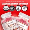 O NUTRITIONS Vitamin B Complex Vegan Gummies with Vitamin B12, B7 as Biotin, B6, B3 as Niacin, B5, B6, B8, B9 as Folate for Stress, Energy and Healthy Immune System-Prenatal Vitamins (1 Pack) - Image 3