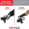 KAYLLE 2-Point Rifle Sling - Premium Shotgun Sling with Upgraded Metal Hook Fits Any Weapon - Durable & Quick Length Adjust - Multi Use for Hunting, Sniper, Shooting & Emergency Situations - Image 3
