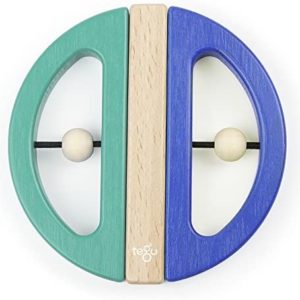 Tegu Swivel Bug Magnetic Building Block Set, Teal & Blue