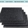 MYOYAY 4 Pack Interlocking Tile 20" x 20”x 1”Heavy Duty Rubber Flooring Mat Anti-Vibration Anti-Slip Exercise Mats for Gym Equipment and Cushion for Workouts, Cover 11.12 Sq.Ft… - Image 5