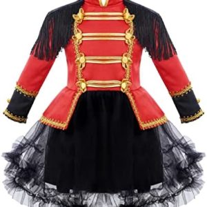 Sywiyi Baby Girls Carnival Party Circus Ringmaster Outfit Lion Tamer Cosplay Festival Halloween Costume