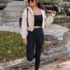 Leggings for Women Butt Lift High Waisted Tummy Control No See-Through Yoga Pants Workout Running Leggings - Image 2