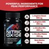Extra Strength Nitric Oxide Supplement L Arginine 3X Strength - Citrulline Malate, AAKG, Beta Alanine - Premium Muscle Supporting Nitric Booster for Strength & Energy to Train Harder - 240 Capsules - Image 3