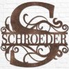 Custom Metal Signs | Metal Name Sign | Metal Wall Art | Split Letter Monogram Wall Decor | Metal Wall Art Last Name Sign | Family Name Sign | Personalized Wedding Gift | Metal Art | Outdoor Metal Sign - Image 4