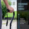 DMI Walking Cane and Walking Stick for Adult Men and Women, FSA Eligible, Lightweight and Adjustable from 33-37 Inches, Supports up to 250 Pounds with Ergonomic Hand Grip and Wrist Strap, Black - Image 4
