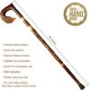 Orsus Wooden Walking Cane for Women Walking Stick Fox Hand Carved Stick 36" Womens Stick - Image 2