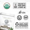 Sunwarrior Vegan Protein Powder with BCAA | Organic Hemp Seed Protein Gluten Free Non-GMO Dairy Free Soy Sugar Free Low Carb Plant Based Protein Powder | Vanilla 32 SRV 800 G | Warrior Blend - Image 2