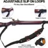 HUNTPAL Non-Swivel Gun Sling 12 Gauge Shotgun Sling No Need Drill Rifle Sling with Anti-Slip Silicone Dot Coating and Ammo Shell Holders, Slip On 2 Point Universal Shotgun Strap with Thumb Loop - Image 3