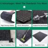 MYOYAY 4 Pack Interlocking Tile 20" x 20”x 1”Heavy Duty Rubber Flooring Mat Anti-Vibration Anti-Slip Exercise Mats for Gym Equipment and Cushion for Workouts, Cover 11.12 Sq.Ft… - Image 4