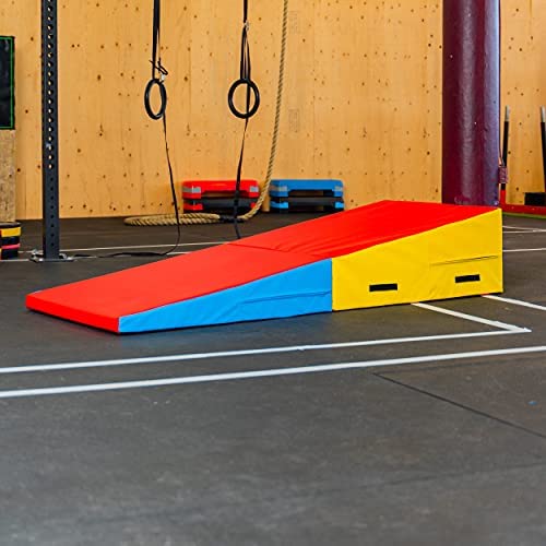 PRISP Folding Incline Gym Mat - 71 x 30 x 14 in Wedge Gymnastics Tumbling Mat for Kids - Image 4