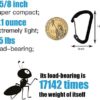 ABCOOL 10PCS Keychain Clips Mini Carabiner - 1 5/8inch Small Aluminum Durable Quick Release Auto Locking D-Shape Spring Loaded Wire Gate Clip for Home, Rv, Camping, Fishing, Hiking, Traveling - Image 2