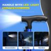 BigAlex Folding Walking Cane with LED Light,Pivoting Quad Base,Adjustable Walking Stick with Carrying Bag for Men/Women - Image 2