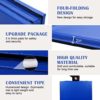 4'x8'x2 Folding Gymnastics Mat, Extra Thick High Density Anti-Tear Gym Exercise Pad with Carrying Handles, Hook and Loop Fastener, 4 Panel Tumbling Mat for Workout, MMA, Stretching Yoga - Image 3