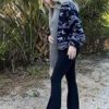 Sunzel Flare Leggings, Crossover Yoga Pants with Tummy Control, High Waisted and Wide Leg, No Front Seam - Image 4