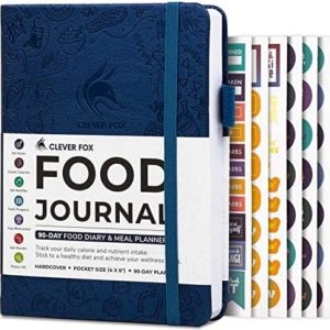 Clever Fox Food Journal Pocket Size - Daily Food Diary, Meal Tracker & Planner for Purse, Calorie and Nutrition Log, for Sticking to a Healthy Diet & Achieving Weight Loss Goals, 4.0x5.5