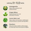 Joy-Filled Mood Support Supplement with St Johns Wort | Helps Calm The Mind & Body, Stress Relief Energy Supplements | 100% Plant-Based | Ashwagandha, Rhodiola, Eleuthero | Herbal Adaptogens, 60 ct - Image 4