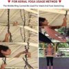WEBSUKA Aerial Yoga Hammock Daisy Chains Strap, Strong 22kN Adjustable with 10 Loops, No Stretch, Climbing Strap Nylon Chain Sling for Aerial Yoga,Swing, Hammock, Suspension, Exercise - Image 3