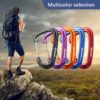 CAMNAL Quickdraw Climbing Carabiner Clips 16KN Heavy Duty Carabiner Lightweight Carabiners, for Hammocks, Camping, Key Chains, Outdoor, Locking Dog Leash, Swing, 4 pcs - Image 5