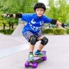 Gonex Skateboard Skate Pads, Elbow Pads Knee Pads with Wrist Guards 3 in 1 Protective Gear Set for Adult Youth Kids in Skateboarding Skating Roller Skating Scooter Cycling Biking Bicycle, Black M - Image 7