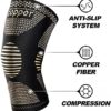 JHVW Copper Knee Braces for Knee Pain(2 pack) - Knee Brace,Knee Compression Sleeves Support for Men & Women - Knee Pads for Running,Meniscus Tear,ACL,Arthritis,Joint Pain Relief,Working out - Image 3