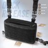WYNEX Tactical Chest Rig Bag of Laser Cut Design, Molle Chest Pouch Utility Recon Kit Bag Tactical Combat Chest Pack Airsoft Front Chest Pouch Include Patch - Image 2