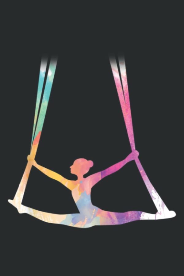 Aerial Silks Circus Yoga: Lined Journal & Diary for Writing & Notes for Girls and Women, Memo Diary Subject Notebooks Planner, 6"x9"