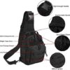 Tactical Shoulder Bag,1000D Outdoor Military Sling Daypack Backpack - Image 4