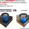 FITNESS MANIAC Heavy Duty Folding Mat Thick Foam Fitness Exercise Gymnastics Panel Gym Tri and Four Fold Mat Non Slip Mats with Carrying Handles Yoga Aerobics Workout Training - Image 3