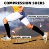 Women’s Knee High Socks Long Athletic Thin Thigh High Stocking Outdoor Sport Casual Tube Socks - Image 2