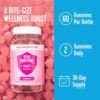 Vital Proteins Beauty Gummies, 2500mcg Biotin, Vitamin A, Zinc Supplement, Helps Supporth Healthy Hair, Skin, and Nails, 60 ct, 30-Day Supply, Strawberry Flavor - Image 6