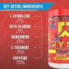 Ryse Core Series Loaded Pre | Pump, Energy, Strength | L-Citrulline, Beta Alanine, L-Theanine, Caffeine, Thinkamine | 30 Servings (Cherry Ring Pop®) - Image 4