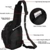 Tactical Shoulder Bag,1000D Outdoor Military Sling Daypack Backpack - Image 3
