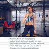 Weighted Jump Rope Workout-1LB Professional Skipping Rope with Adjustable Length and Silicone Comfortable Grips,Heavy Jumpropes Adults Fitness Women Men,Cardio Boxing Endurance Training Exercise - Image 3