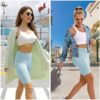 APEXUP Workout Shorts, 8" Biker Shorts Women High Waist, Spandex Yoga Shorts with Side & Inner Pockets - Image 7